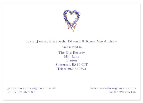 Lavender Heart - Personalised Personalised Stationery