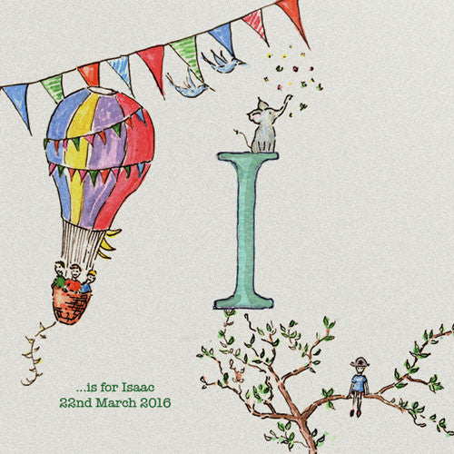 Hot Air Balloon - Personalised Print