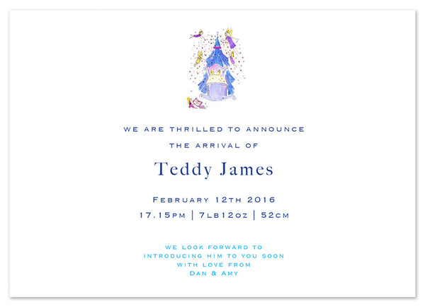 Blue Crib - Personalised Personalised Stationery