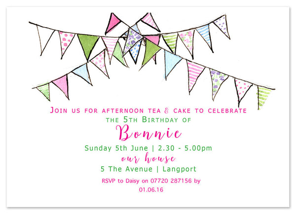 Country Bunting - Personalised Personalised Stationery