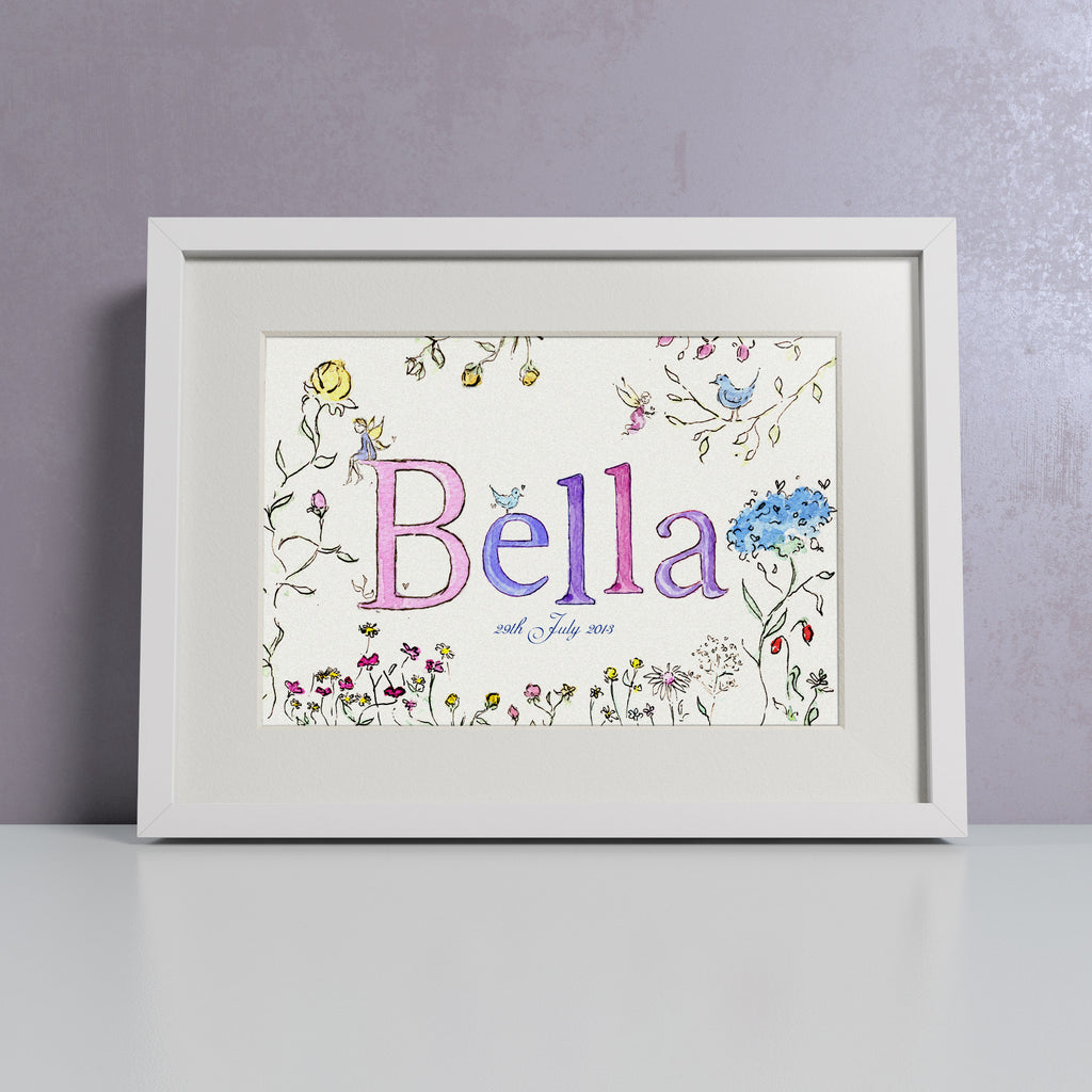 Meadow Flowers - Personalised Print