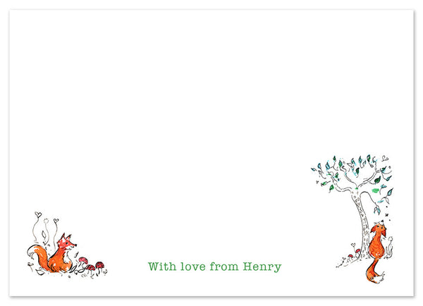 Foxes - Personalised Personalised Stationery