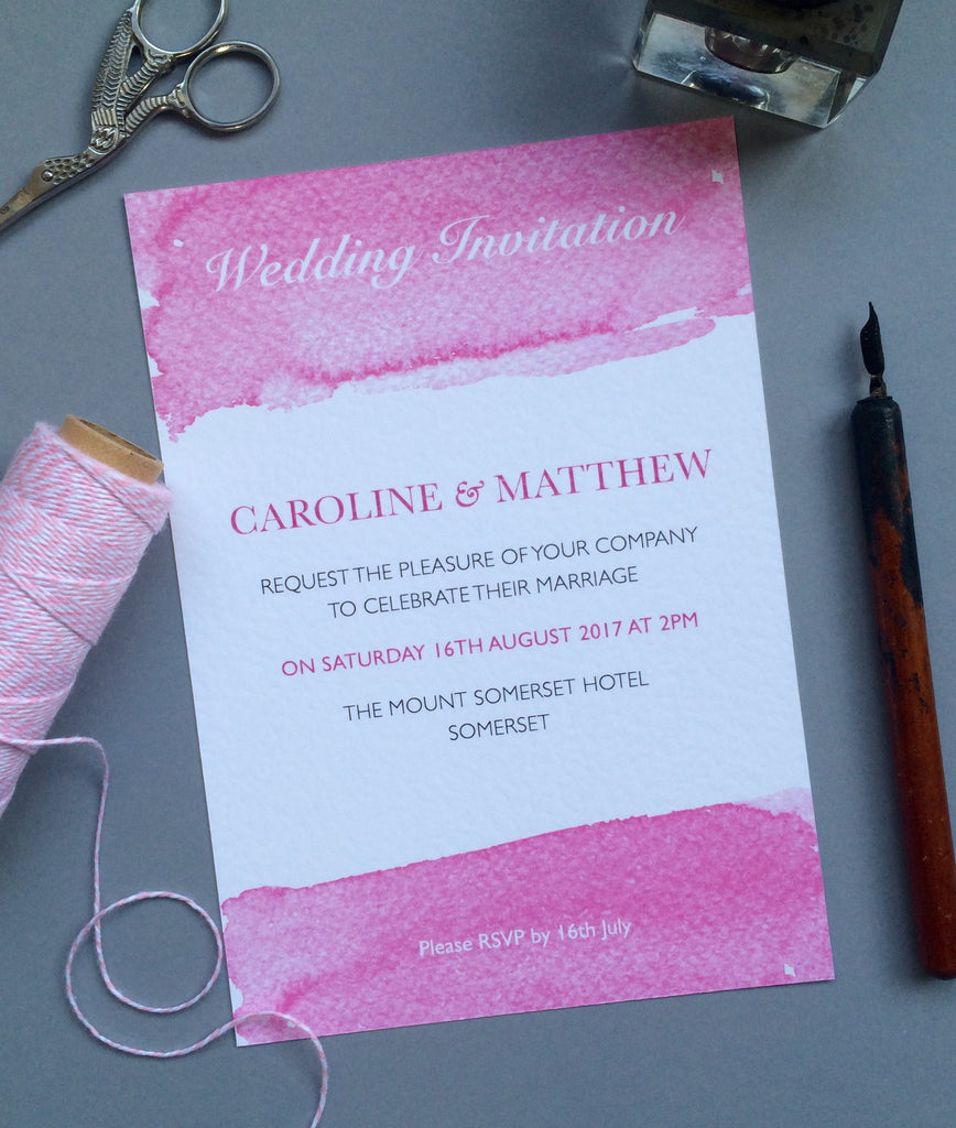 Watercolour wash - Personalised 