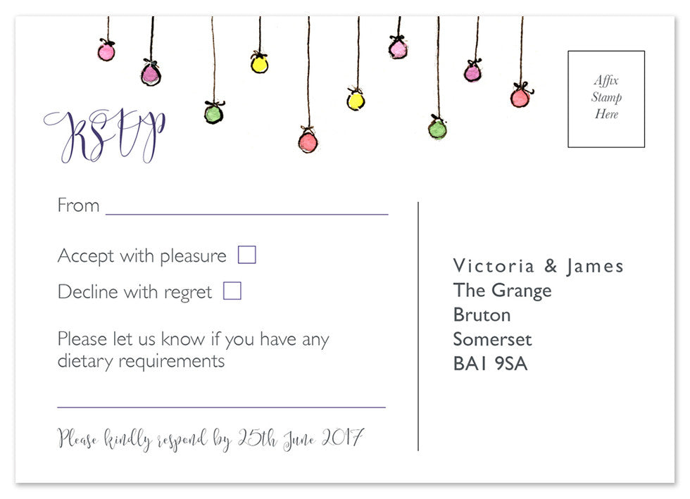 Festoon of lights - Personalised 