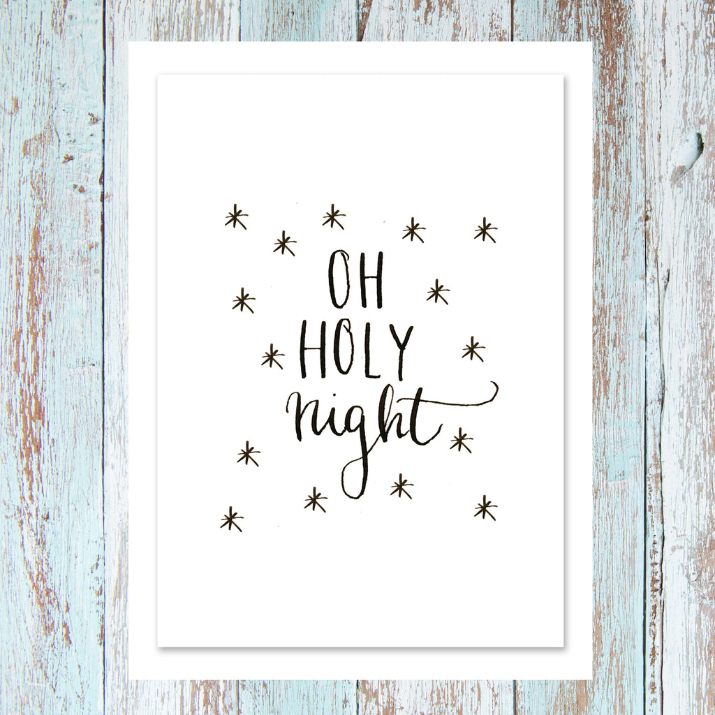 'Oh Holy Night' - Personalised card
