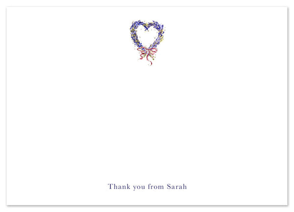 Lavender Heart - Personalised Personalised Stationery