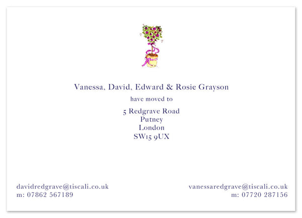 Rose Tree - Personalised Personalised Stationery