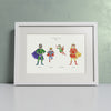 'Super You' Personalised Super Hero Family Print - Personalised 