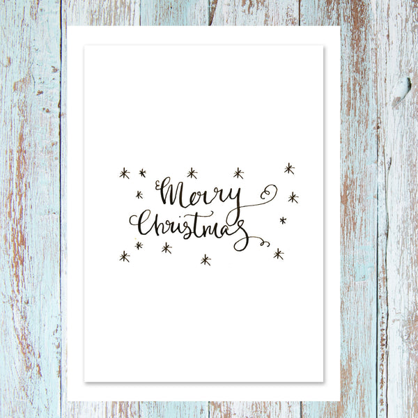 'Merry Christmas' - Personalised card