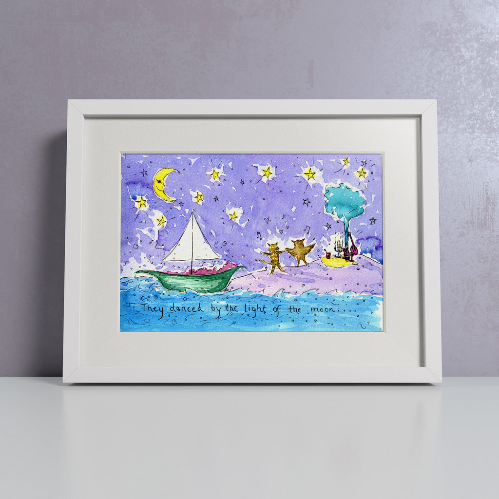 The Owl & the Pussycat - Personalised Print