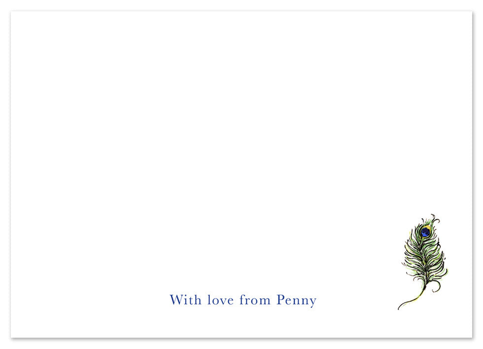 Peacock - Personalised Personalised Stationery