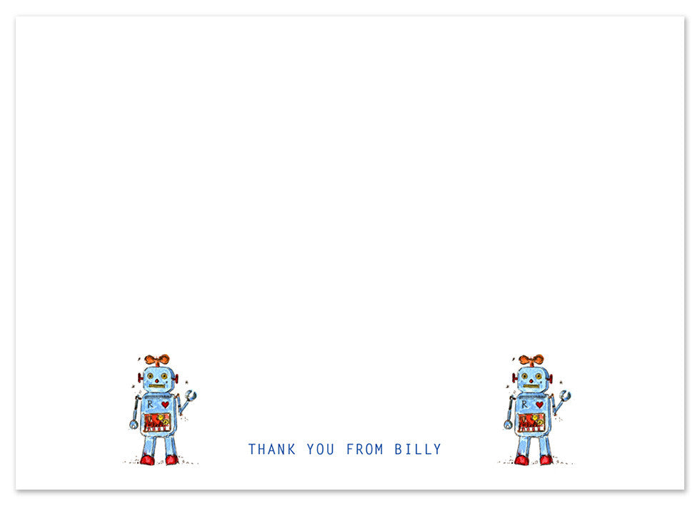 Robots - Personalised Personalised Stationery