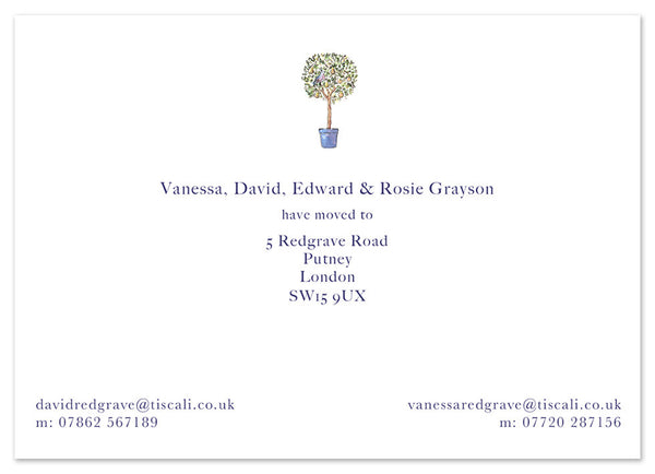 Bay Tree - Personalised Personalised Stationery