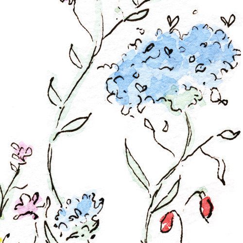 Vintage Flowers - Personalised 