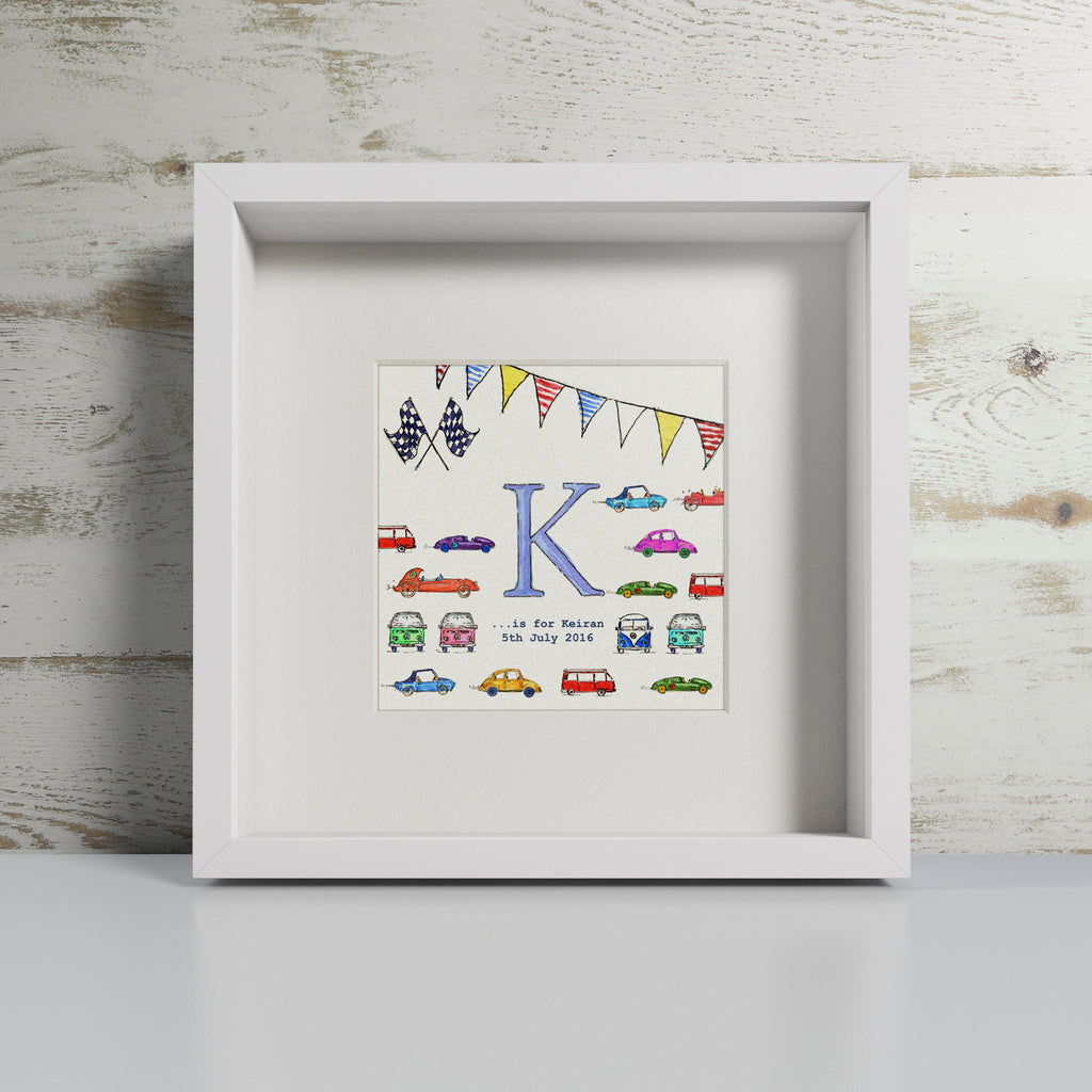 Vintage Cars - Personalised Print