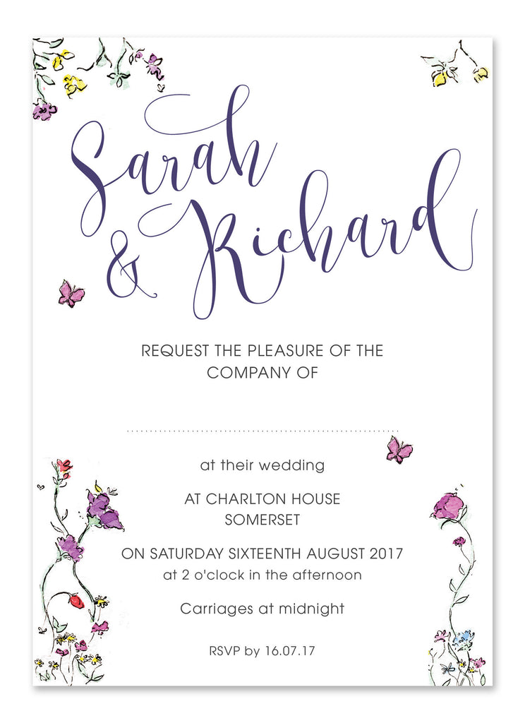 Vintage Flowers - Personalised 