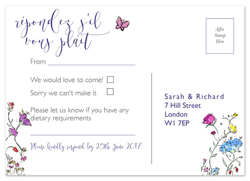 Vintage Flowers - Personalised 