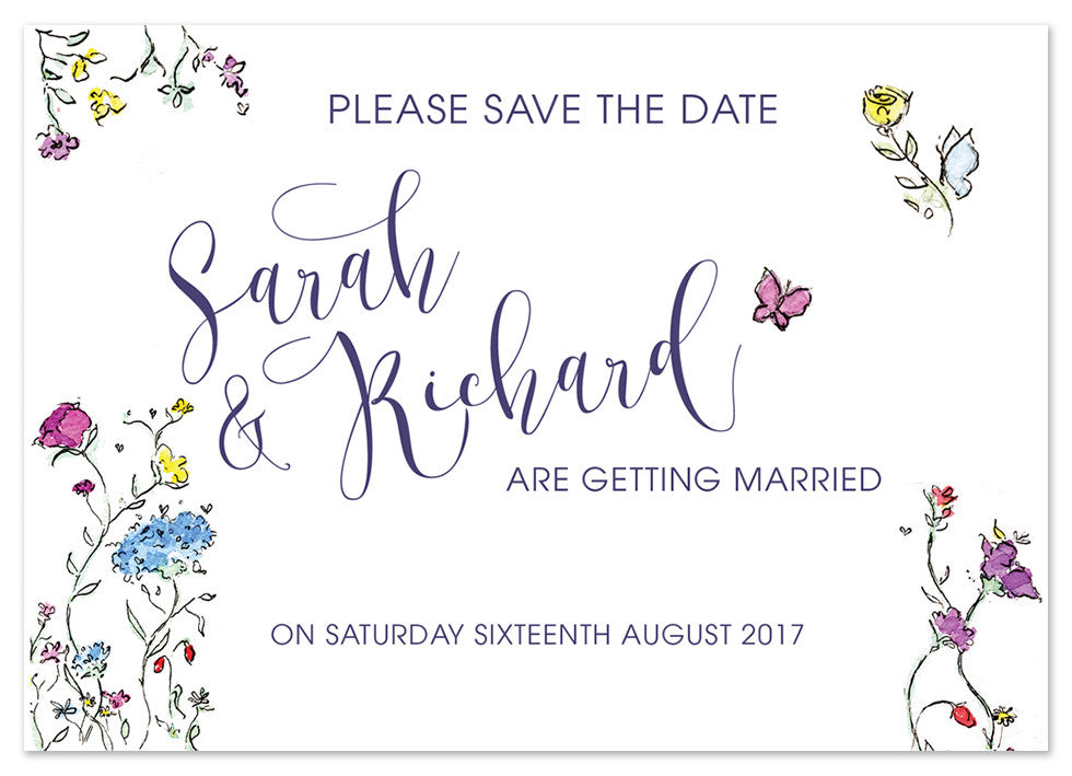 Vintage Flowers - Personalised 