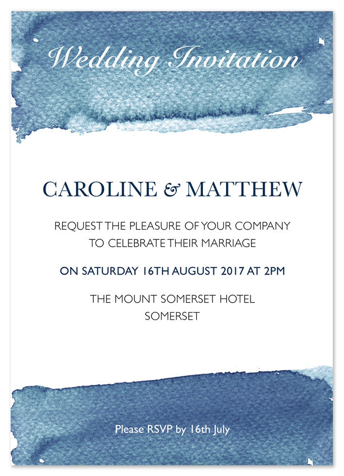 Watercolour wash - Personalised 